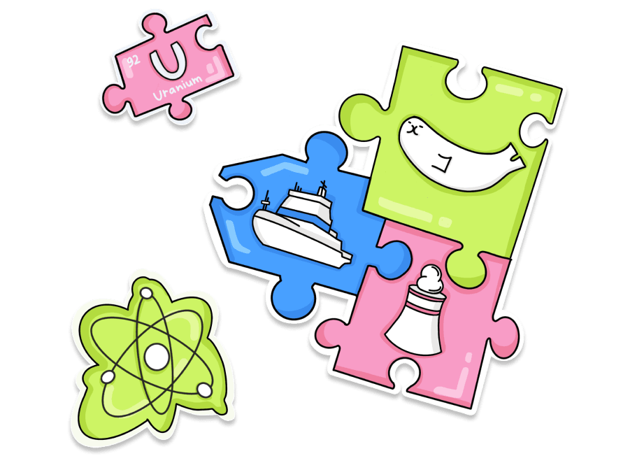 Colorful cartoon style stickers